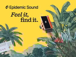 صورة ترويجية للخصومات من Epidemic Sound